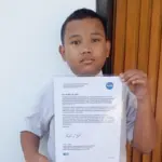 Ibrahim Al Abrar seorang siswa Sd kelas 6 asal boyolali yang temukan celah situs NASA (Foto: Arsip Ibrahim Al Abrar via Detikcom)