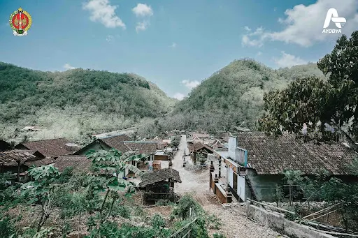 Suasana Desa Wota Wati yang terletak di Lembah Bengawan Solo Purba Gunungkidul (sumber : jogjaprov.go.id)